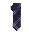 bar III Mens Albina Plaid Self-tied Necktie purple One Size