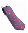 bar III Mens Defrozed Self-tied Necktie red One Size