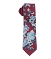 bar III Mens Para Floral Self-tied Necktie burgundy One Size