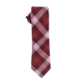 bar III Mens Perica Plaid Self-tied Necktie red One Size