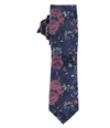 bar III Mens Abernathy Floral Self-tied Necktie navy One Size