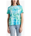 Reef Womens Power Relaxed Cloud Graphic T-Shirt tiedb M