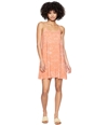 Hurley Womens Flowy Tank Dress coralreef XL