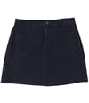 maison Jules Womens Denim Mini A-line Skirt darkrinse 10