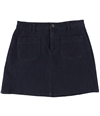 Maison Jules Womens Denim Mini A-Line Skirt
