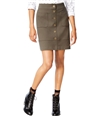 Maison Jules Womens Button-Front Knit Pencil Skirt