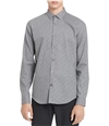 Calvin Klein Mens Slim Button Up Shirt irongate XL