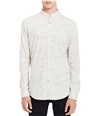 Calvin Klein Mens Jersey Button Up Shirt lightbeamhtr S