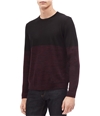 Calvin Klein Mens Colorblocked Knit Sweater black XS