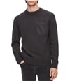 Calvin Klein Mens Felt-Pocket Knit Sweater medcharclhtr 2XL