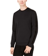 Calvin Klein Mens Velvet Stripe Sleeve Pullover Sweater black XL