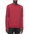 Calvin Klein Mens Velvet Stripe Sleeve Pullover Sweater red 2XL