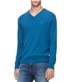 Calvin Klein Mens Ribbed V-neck Pullover Sweater atmospherehtr 2XL