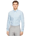 Calvin Klein Mens Fine Check Cord Button Up Shirt aquasplash S