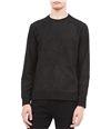 Calvin Klein Mens Faux Suede Sweatshirt black S