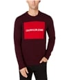 Calvin Klein Mens Logo Pullover Sweater plumnoir XL