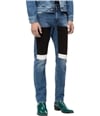 Calvin Klein Mens Colorblocked Slim Fit Jeans keelingpatch 30x32