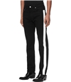 Calvin Klein Mens Side Stripe Slim Fit Jeans black 34x32