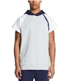 DKNY Mens Colorblocked Basic T-Shirt glaciergrymel S