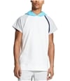 DKNY Mens Colorblocked Basic T-Shirt standardwht XL