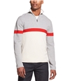 DKNY Mens Colorblocked Pullover Sweater heathergrey 2XL