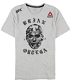 Reebok Mens Brian Ortega Graphic T-Shirt hthrgray S