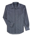 Perry Ellis Mens Micro Dot Button Up Shirt darksapphire XL