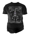 Changes Mens Joker Skeleton Tarot Graphic T-Shirt black S