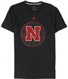 Adidas Mens Nebraska Basketball Graphic T-Shirt black M