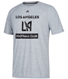 Adidas Mens LA Football Club Graphic T-Shirt gray L