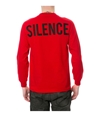 Black Scale Mens The Moment Of Silence Graphic T-Shirt red L