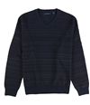 Perry Ellis Mens Striped V Neck Pullover Sweater darksapphire 4XL