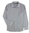 Perry Ellis Mens Tattersall Button Up Shirt, TW1