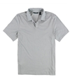 Perry Ellis Mens Jacquard Placed Rugby Polo Shirt quarry S