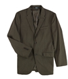 Perry Ellis Mens Stretch Solid Two Button Blazer Jacket taupe 44