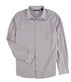 Perry Ellis Mens Printed Button Up Shirt brightwht XL