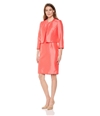 Le Suit Womens Fly Away Sheath Dress coral 10