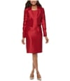 Le Suit Womens 2 pc. Flyaway Dress Suit red 12
