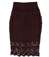 bar III Womens Laced A-line Skirt vintagewine XS