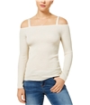 The Edit By Seventeen Womens Shine Off the Shoulder Blouse cream L