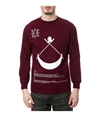 Black Scale Mens The Definition LS Graphic T-Shirt burgundywhite S
