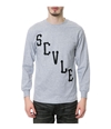 Black Scale Mens The Scvle Logo LS Graphic T-Shirt heathergrey L