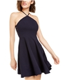 Sequin Hearts Womens Lace Back Fit & Flare Dress navy 7