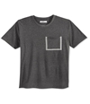 William Rast Mens Fluxx Pocket Graphic T-Shirt darkgrey S