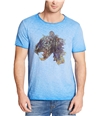 William Rast Mens Lion Creature Graphic T-Shirt