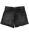 Articles of Society Womens Solid High-Rise Casual Denim Shorts whitmore 26
