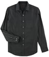 Tasso Elba Mens Herringbone Button Up Shirt, TW1