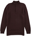 Tasso Elba Mens Quarter-Zip Pullover Sweater winehtr M
