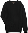 Tasso Elba Mens Chevron Patterned Knit Pullover Sweater deepblack XL