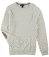 Tasso Elba Mens Chevron Patterned Knit Pullover Sweater sesameheather L